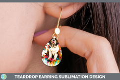 GorgeousRainbow Drips Teardrop Earrings design.