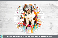 GorgeousRainbow Drips Wind Spinner design.