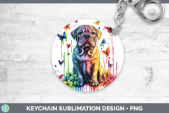 GorgeousRainbow Drips Keychain design.
