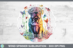 GorgeousRainbow Drips Wind Spinner design.
