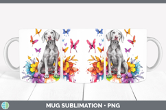 GorgeousRainbow Drips Mug Wrap design.