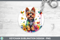 GorgeousRainbow Drips Keychain design.