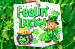 Feeling Lucky PNG, St Patrick's Day PNG, Lucky Day PNG Product Image 6