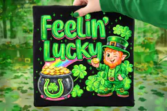 Feeling Lucky PNG, St Patrick's Day PNG, Lucky Day PNG Product Image 7