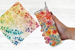 Rainbow Floral Digital Paper Bundle Product Image 5