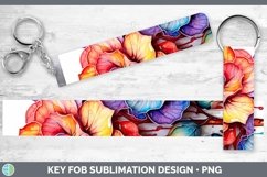 GorgeousRainbow Flowers Key Fob design.