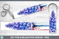 GorgeousRainbow Flowers Key Fob design.