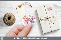 GorgeousRainbow Flowers Stickers design.