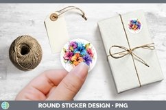 GorgeousRainbow Flowers Stickers design.