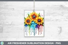 GorgeousRainbow Flowers Air Freshener design.