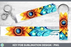 GorgeousRainbow Flowers Key Fob design.