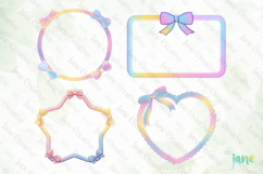 Rainbow Frame Sublimation Clipart Product Image 1