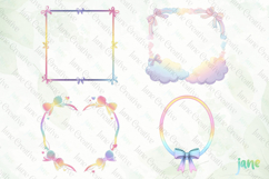 Rainbow Frame Sublimation Clipart Product Image 1