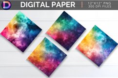 Rainbow Galaxy Digital Paper Product Image 1