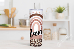 Glitter Rainbow Mama Tumbler Wrap PNG Product Image 2