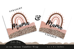 Glitter Rainbow Mama Tumbler Wrap PNG Product Image 3