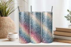 Rainbow Glitter 20oz Tumbler Sublimation PNG Product Image 1