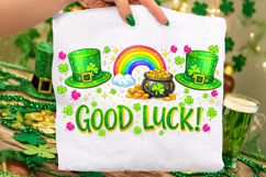 St Patrick's Day Good Luck PNG, Shamrock PNG, Lucky Day PNG Product Image 1