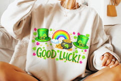 St Patrick's Day Good Luck PNG, Shamrock PNG, Lucky Day PNG Product Image 4
