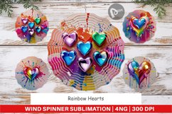 Wind Spinner Rainbow Hearts Product Image 1