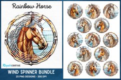 Rainbow Horse Wind Spinner,Wind Spinner Sublimation, Horse Horse Sublimation, Wind Spinner, Wind Spinner Bundle, Wind Spinner Sublimation Designs, Horse Wind Spinner, Horse Spinner,