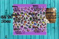 Rainbow Leopard Ombre SS20 30oz Rhinestone Pattern Product Image 1
