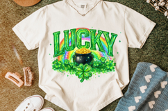 St Patrick's Day Lucky PNG, Shamrock PNG, Irish PNG, Clover Product Image 6
