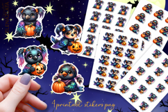 Halloween Stickers, neon cute animals Stickers Product Image 1