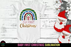 Rainbow My First Christmas Sublimation I Baby First Christmas