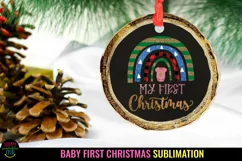 Rainbow My First Christmas Sublimation I Baby First Christmas
