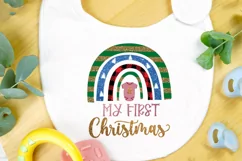 Rainbow My First Christmas Sublimation I Baby First Christmas