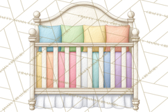 Baby Nursery Clipart PNG, Baby Shower Items, Baby Essentials Product Image 5