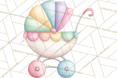 Baby Nursery Clipart PNG, Baby Shower Items, Baby Essentials Product Image 5