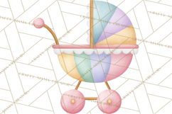 Baby Nursery Clipart PNG, Baby Shower Items, Baby Essentials Product Image 2