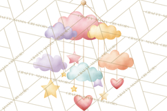 Baby Nursery Clipart PNG, Baby Shower Items, Baby Essentials Product Image 4