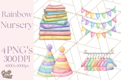 Baby Nursery Clipart PNG, Baby Shower Items, Baby Essentials Product Image 1