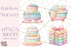 Baby Nursery Clipart PNG, Baby Shower Items, Baby Essentials Product Image 1