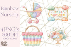 Baby Nursery Clipart PNG, Baby Shower Items, Baby Essentials Product Image 1