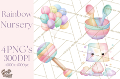 Baby Nursery Clipart PNG, Baby Shower Items, Baby Essentials Product Image 1