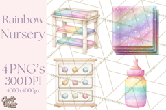 Baby Nursery Clipart PNG, Baby Shower Items, Baby Essentials Product Image 1