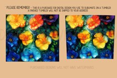 Alcohol Ink Tumbler, Rainbow Floral 20 oz Tumbler Design, 1 Product Image 2