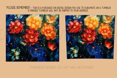 Alcohol Ink Tumbler, Rainbow Floral 20 oz Tumbler Design, 11 Product Image 2