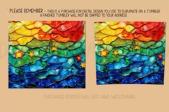 Alcohol Ink Tumbler, Rainbow Colors 20 oz Tumbler Design, 12 Product Image 2