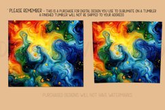Alcohol Ink Tumbler, Rainbow Colors 20 oz Tumbler Design, 14 Product Image 2