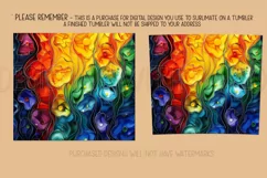 Alcohol Ink Tumbler, Rainbow Colors 20 oz Tumbler Design, 15 Product Image 2
