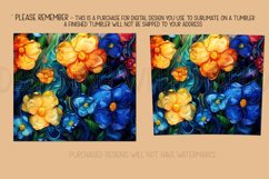 Alcohol Ink Tumbler, Rainbow Floral 20 oz Tumbler Design, 5 Product Image 2