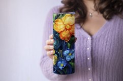 Alcohol Ink Tumbler, Rainbow Floral 20 oz Tumbler Design, 5 Product Image 3
