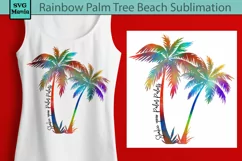 Palm Trees, Beach, Summer, Sublimation Design, png File Product Image 1