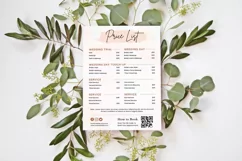 Business Price List, Rate Sheet, Price Chart, Price Sign Product Image 5
