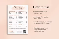 Business Price List, Rate Sheet, Price Chart, Price Sign Product Image 8